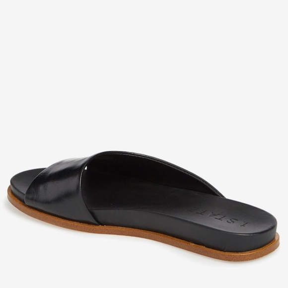 1. State Onora Open Toe Slip On Slide Sandals In Black - Picture 4 of 15